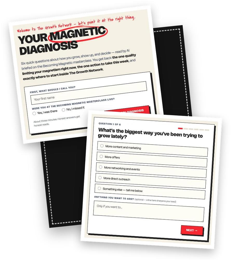 Your Magnetic Diagnosis — six quick questions and a personalised read
